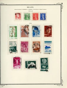 BRAZIL Selections on Scott Specialty Album Page Lot #40 - SEE SCAN - $$$ - Picture 1 of 1