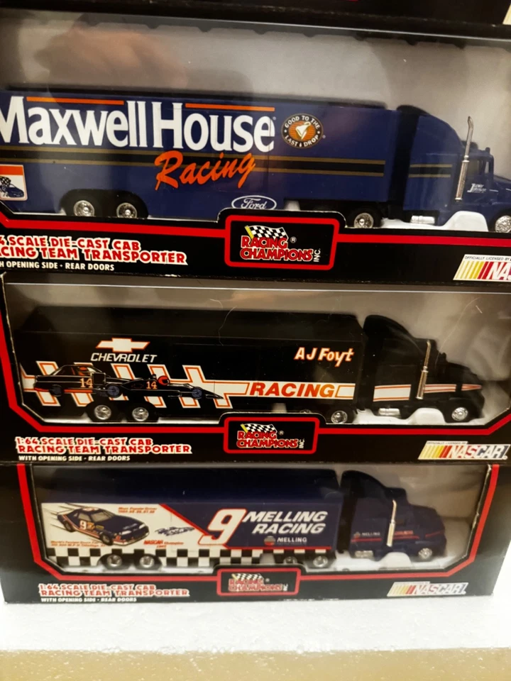 Racing Championssteve Grissom 29wcwnascarteam TRANSPORTER With 2 Cars1 64
