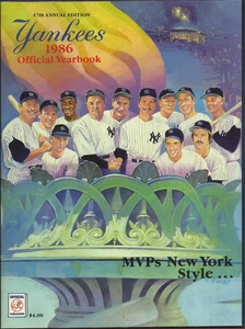 1986 NEW YORK YANKEES OFFICIAL TEAM YEARBOOK - Picture 1 of 1