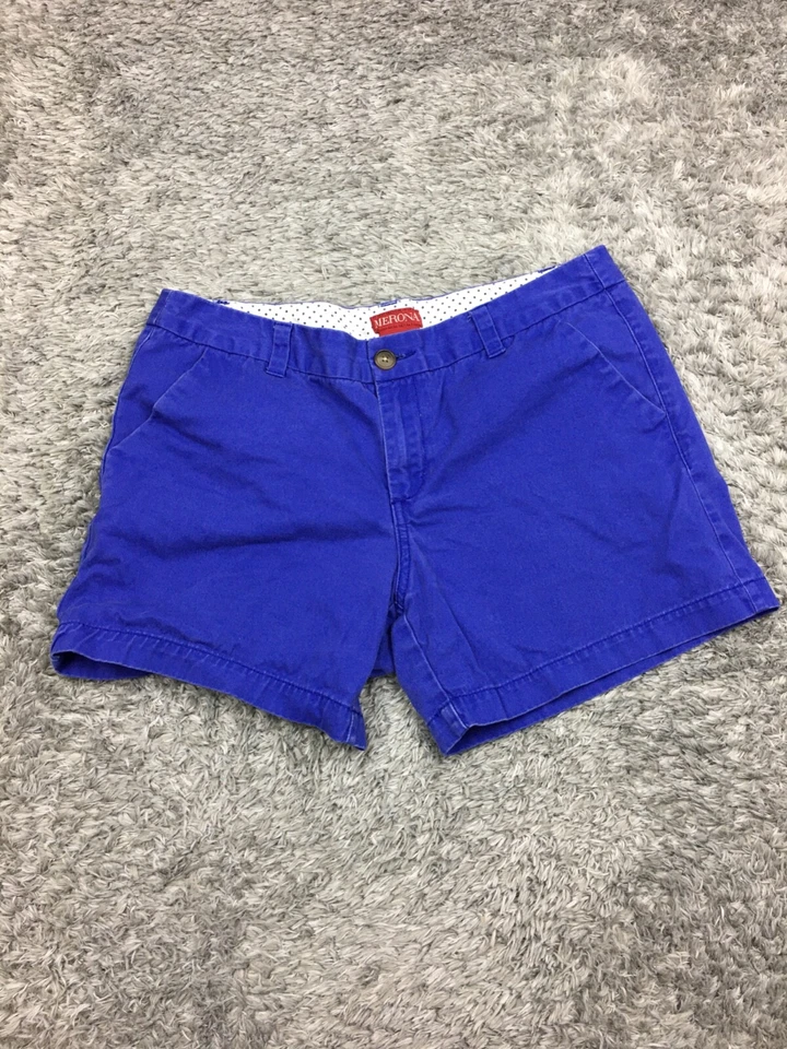 Pantalones cortos chinos Merona para mujer talla 8 algodón púrpura midi Foto 1 de 4