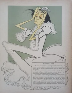 ELEONORA DUSE (Vigevano 1858 – Pittsburgh 1924) Attrice Teatrale. - Picture 1 of 1