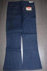VINTAGE 70s LEVI'S ORANGE TAB MENS BELL BOTTOM JEANS INDIGO 36X32 646-0217 NEW - Picture 1 of 14