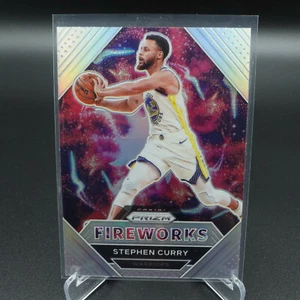 2020-21 NBA PANINI PRIZM FIREWORKS INSERT CARD STEPHEN CURRY SILVER PRIZM #1 - Picture 1 of 2