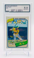 RICKEY HENDERSON 1980 Topps  482 DGA 8.0 NM-Mint RC ROOKIE