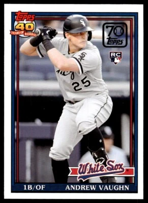 2021 TOPPS ARCHIVES ROOKIE Andrew Vaughn R40 - Image 1 of 2
