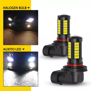 AUXITO 9145 9140 H10 LED Fog Driving Light Bulb Super White 2000LM 6000K 5630 E2 - Picture 1 of 10