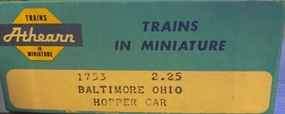 Tolva de bahía cuádruple Athearn escala HO - 40' Baltimore y Ohio 5320 - 1753 - SWC2 Foto 1 de 2