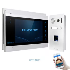 Teléfono intercomunicador timbre de entrada de huellas dactilares puerta de video HOMSECUR WIFI detección de movimiento - Imagen 1 de 11