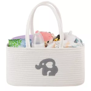 Diaper Caddy Organizer For Baby Portable Baby Basket With Handles Baby Gift Bask - Picture 1 of 7
