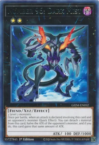 Number 96: Dark Mist x3 GEIM-EN052 YuGiOh! 1st Ed Rare Playset - Picture 1 of 1