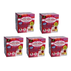 Collagen Gluta Berry 200000 mg Drink Punch Aura Reduce Wrinkles 10 Sachets x 5 - Picture 1 of 8