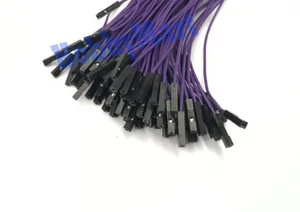 DuPont 2,54 mm 1 pin puente hembra a hembra cable púrpura - placa de pan Arduino 20 piezas - Imagen 1 de 3