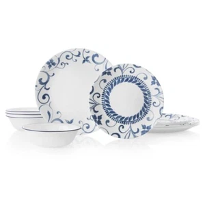 Corelle Boutique Artemis 12 Pc Dinnerware Set Service for 4 - Picture 1 of 4