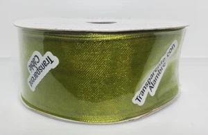 Cinta Offray verde albahaca 1,5 pulgadas de ancho 25 yardas artesanías - Imagen 1 de 5