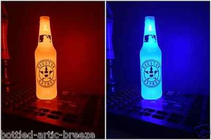 MLB Houston Astros Baseball 12 oz Beer Bottle Light LED Man Cave Bar Mans - Picture 1 of 4