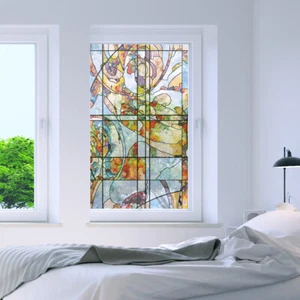 Non-Adhesive Decorative Privacy Window Film Static Cling 24" x 40" Norrie - Picture 1 of 4