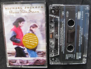 Michael Jackson GONE TOO SOON Cassette Single 6599764 K7 Audio Tape 1993 - Picture 1 of 3