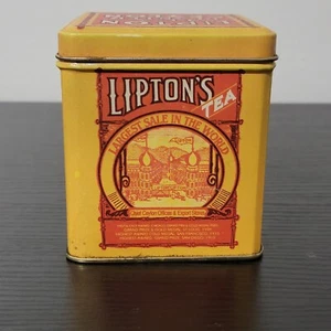 Vintage Lipton Tea Planter Ceylon. Length 3.5" Width 3.5" H 3.75" - Picture 1 of 7