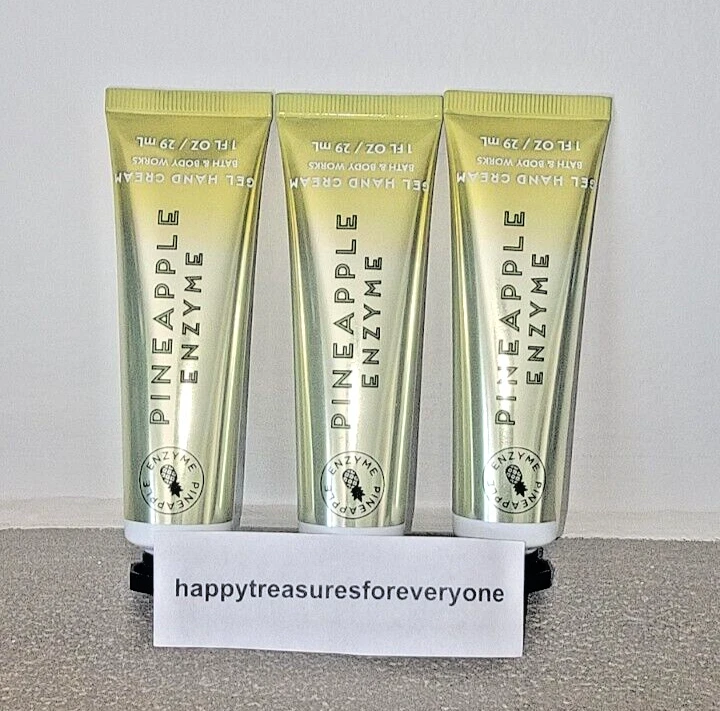 3 Bath & Body Works Pineapple Enzyme Gel Hand Cream 1 fl oz - Image 1 of 1
