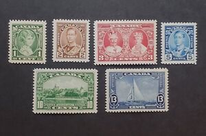 Canada Stamps MNH: George V Silver Jubilee set of 6 VF MNH