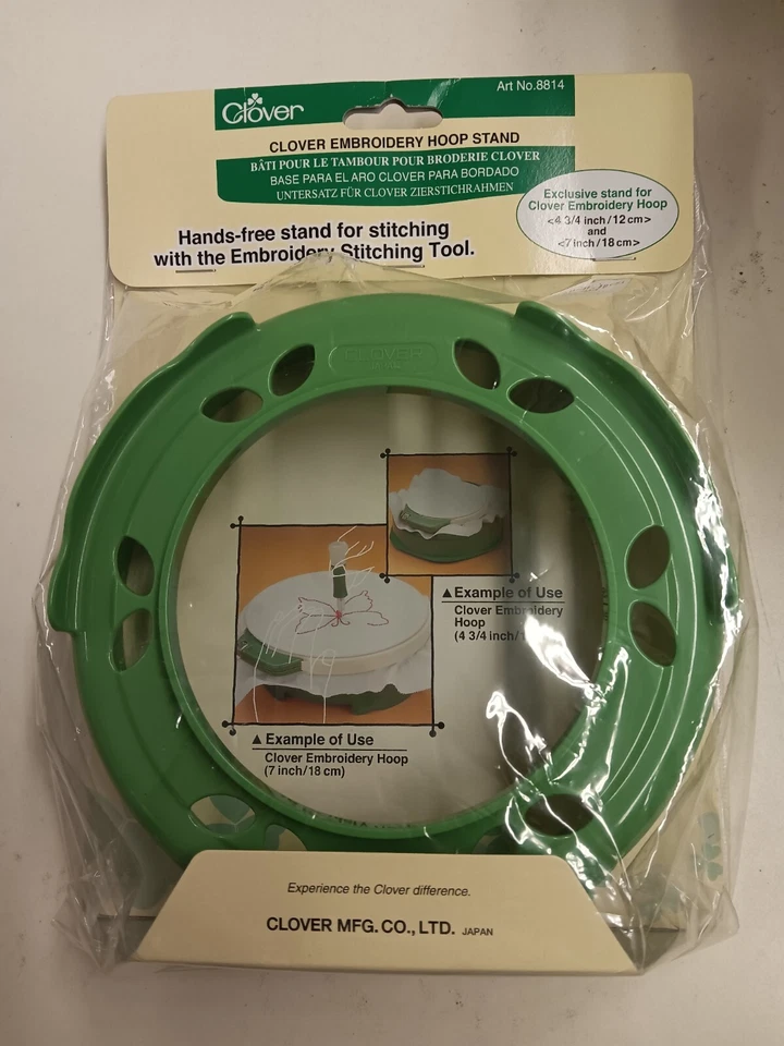 Clover Embroidery Hoop Stand - Hands Free Stand For Stitching MADE IN JAPAN - Image 1 of 2