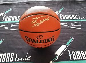 ALLEN IVERSON SIGNED SPALDING I/O BASKETBALL W/ THE ANSWER 76ERS BECKETT WITNESS
