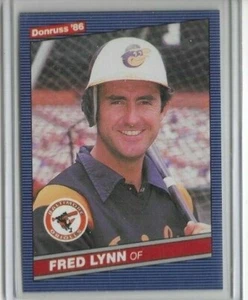 1986 Donruss #245 Fred Lynn Baltimore Orioles - Picture 1 of 2