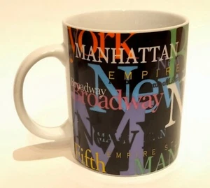 Taza de café temática de Nueva York obra de arte de recuerdo de Jay Joshua porcelana 12 oz - Imagen 1 de 7