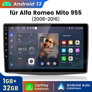 Carplay Für Alfa Romeo Mito 2008-2019 Autoradio GPS Navi WIFI BT DAB+ SWC 1+32GB - Bild 1 von 18