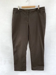 ☘️😊 Sportscraft Cotton Stretch Pants Cropped Chinos Capri Trousers Size 14 - Picture 1 of 5