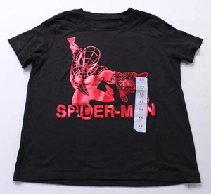 C-Life Group Unisex Kid's Red Foil Marvel Spider-Man Shirt JL3 Black Size XS (5) - Picture 1 of 5