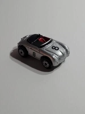 Micro Machines серебристый кабриолет Porsche 356 Speedster #8 на капоте 1989 - Изображение 1 из 4