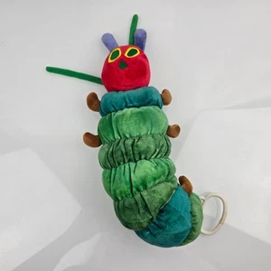 Vtg Carters Very Hungry Caterpillar Plush Musical Crib Pull Toy Eric Carle Y2K - Picture 1 of 2