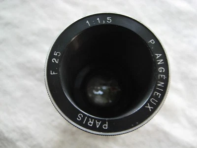 Angénieux F 25 f1,5 : projection lens, for slide or cine, made in France 50's - Photo 1/4