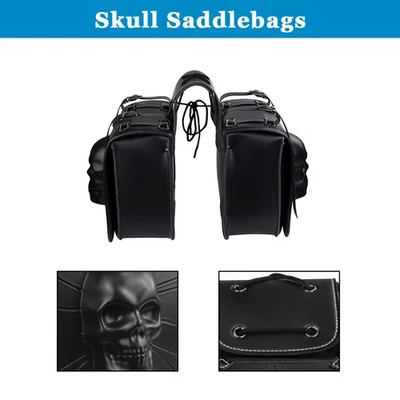 Motorcycle Saddle Bag Tool Side Bag Fit For Yamaha VMax1200 VMax1700 Wearproof - Image 1 of 4