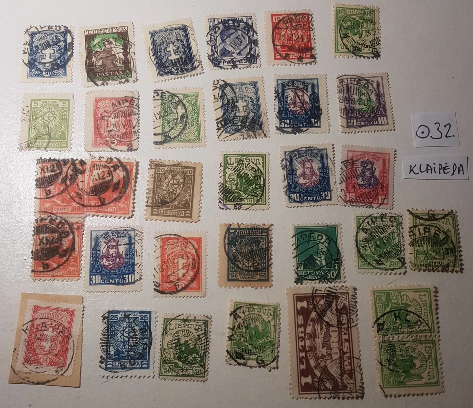 1930 Lituania 32 Memel Klaipeda matasellos cancelaciones ENVÍO INTERNACIONAL GRATUITO Foto 1 de 1