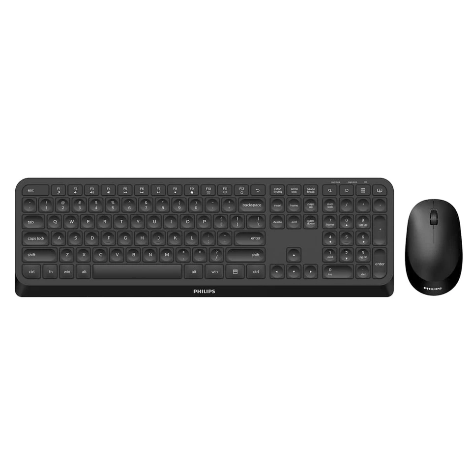 Philips SPT6307B Wireless Combo Black - UK English Keyboard & mouse Combo 6307 - Image 1 of 4