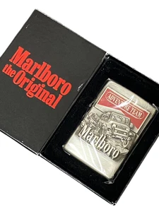 Jeep Zippo Marlboro ADVENTURE TEAM Edición Limitada 3D Metal Plateado Interior - Imagen 1 de 8