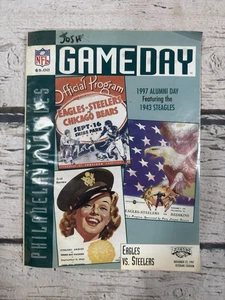 VTG Philadelphia Eagles Vs Steelers Alumni Day 1997 NFL Game Day Stadium Program - Picture 1 of 3