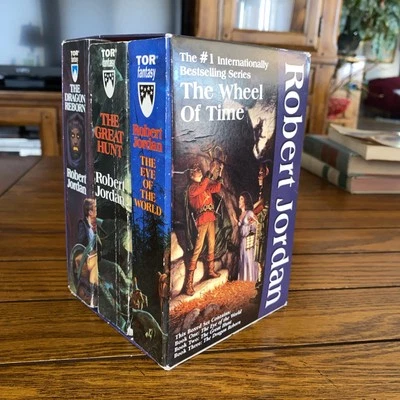 Wheel Of Time Series Original Artwork Covers Box Set 3 Books # 1,2,3 Paperback - Image 1 of 4