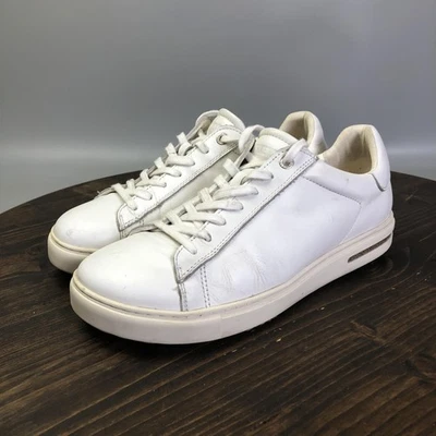 Birkenstock Zapatos Bend Para Hombre Talla 8 Cuero Blanco Zapatillas con Cordones 41 Alemania Foto 1 de 4