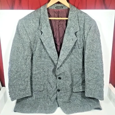 Moores Real Magee Donegal Tweed Mens Jacket Coat 48 Reg Grey Speckle Wool - Image 1 of 4