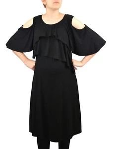 M.M.C.Cold Shoulder Nursing Dress - Off Shoulder Maternity Dress for Pregnant Women - Picture 1 of 5