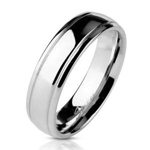 BAGUE ANNEAU DE FIANCAILLE MARIAGE HOMME FEMME ACIER MASSIF PAS CHER NEUVE M0021 - Imagen 1 de 1