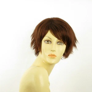 short wig for women dark brown copper intense ref: ROMANE 322 PERUK - Imagen 1 de 8