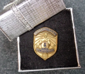 NATIONAL SAFETY COUNCIL ~ 1 Year Safe Driver Award Lapel Pin - Picture 1 of 3