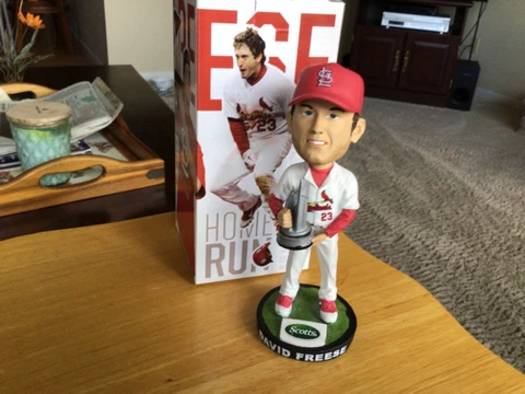 St Cardinals David Freese 2011 World Series MVP Bobblehead SGA NIB Cover