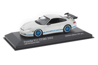Porsche 911 (996) GT3 RS weiß/blau Minichamps 1:43 403062029 - Bild 1 von 4