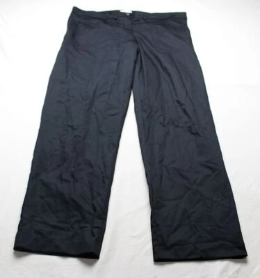 Pantalones Dennis Uniform Junior de sarga elástica frontal plana CG2 azul marino talla 21  Foto 1 de 4