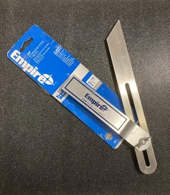 Empire True Blue Adjustable T-Bevel Square, Stainless Steel 10” #132 Never Used - Image 1 of 4